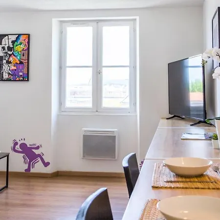 Studio Avec Vue - Centre Ville - Pop- Wifi- Anatole Lägenhet *